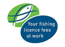 Your fishing licence fees at work logo