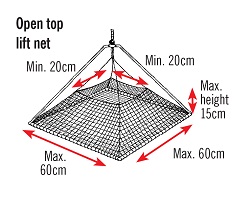 Open top lift net