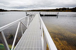 New fishing platform at Devilbend Reservoir