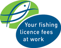 Your fishing licence fees at work logo