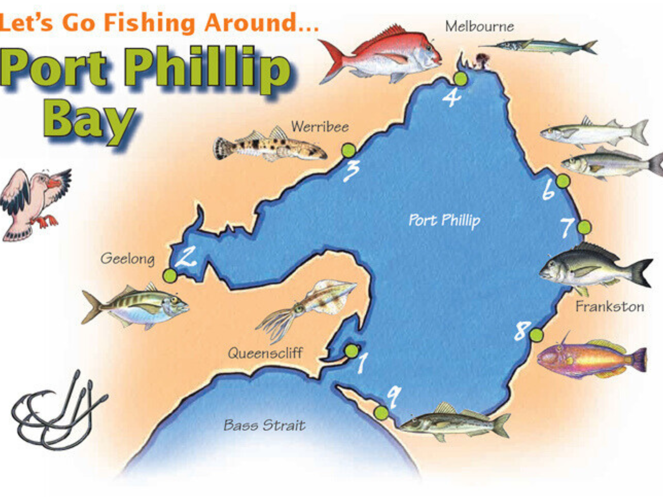 Let's go fishing around Port Phillip Bay (including map)