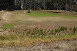 Empty fry rearing pond at The Victorian Fisheries Authority's Fish Hatchery at Snobs Creek