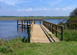 Fishing platform installed at Merriman's Creek, Seaspray