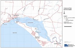 Click to enlarge - Map of Anderson Inlet and surrounds 