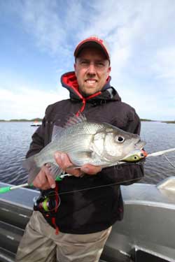 man holding perch