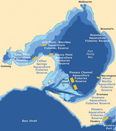 Aquaculture Fisheries Reserves in Port Phillip Bay and Western Port