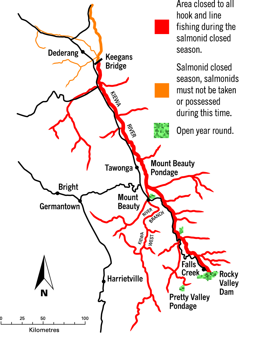 Map 2: Kiewa River and tributaries