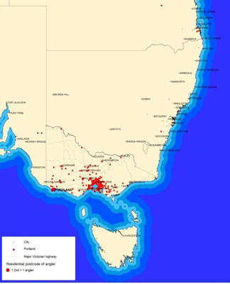 Figure 3.1: Distance travelled from place of residence