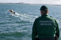 Fisheries boat on the water