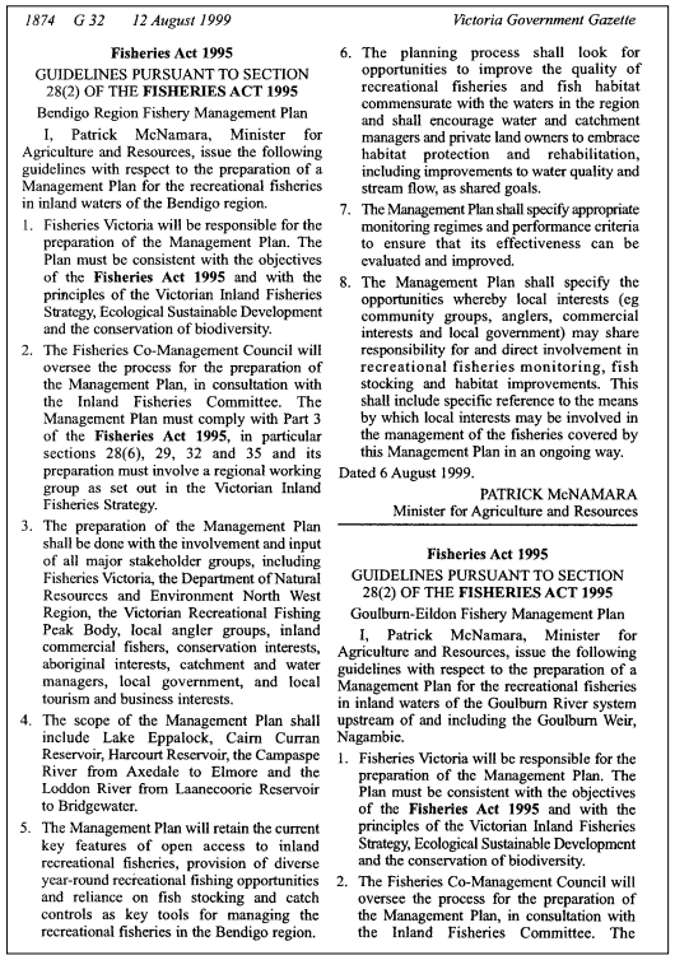 Gazetted Guidelines