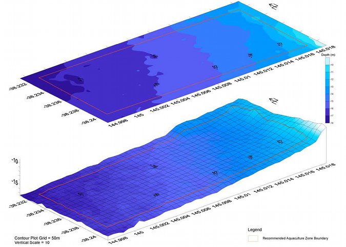 Figure 4: Surface and three dimensional contour plot of MMAF