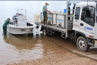 Loading up at Glen Maggie