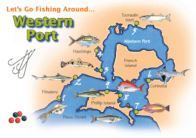 Let's go fishing around Western port (including map)