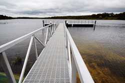 One of the fishing platforms at Devilbend