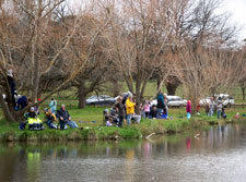A 'Family Fishing Day' at Rowville Lakes ran by Laburnum Angling Club